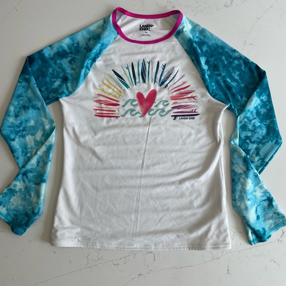 Lands End Rashguard and Swim top, Kids’s Size 12S - Picture 3 of 15